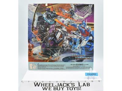 Trypticon Insert Poster Glow In The Dark 1986 G1 Transformers Vintage
