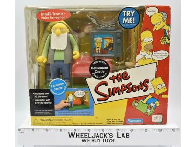 Jasper Interactive Retirement Castle The Simpsons 2002 Playmates NEW MISB