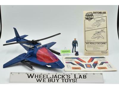 Switchblade W/Miles Mayhem 100% Complete UNUSED STICKERS 1985 MASK M.A.S.K.