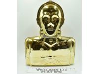 C-3PO Gold Action Figure Storage Case 1983 ROTJ Kenner Star Wars Vintage