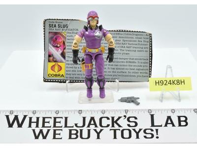 Sea Slug V1 100% Complete 1987 GI Joe ARAH Hasbro Vintage Action Figure