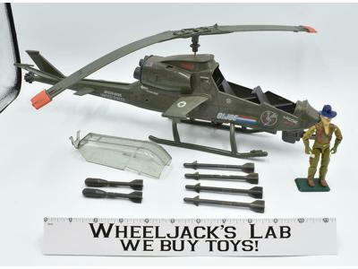 Dragonfly Assault Copter W/Wild Bill 100% Complete 1983 G.I. Joe Cobra Vehicle