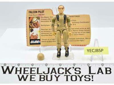 Grunt V2 Falcon Glider 100% Complete GI Joe 1983 Hasbro Action Figure Vintage