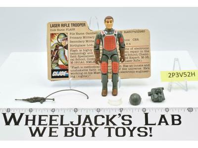 Flash V1.5 SWIVEL ARM 100% Complete 1983 GI Joe ARAH Hasbro Action Figure