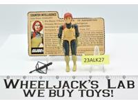 Scarlett V1 STRAIGHT ARM 100% Complete 1982 GI Joe ARAH Hasbro Action Figure