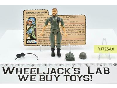 Breaker V1 STRAIGHT ARM 100% Complete 1982 GI Joe ARAH Hasbro Action Figure