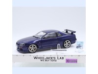 1:18 Solido NIssan Skyline GT-R R34 Blue Diecast 1999 NM