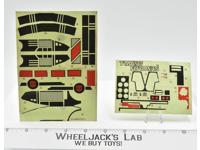 Jetfire Lot of Partial Stickers 1985 Hasbro G1 Transformers Vintage Figure