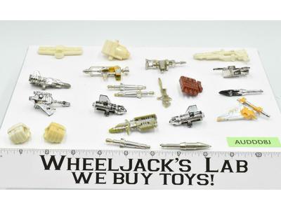 Lot 9 of 21 Accessories Parts Weapons Vintage G1 Transformers 1984 Action Figure