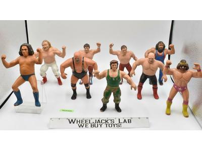 Lot of 9 1980's WWF LJN Titan Sports 8" Vintage Wrestling Action Figures