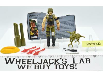 Backblast V1 100% Complete 1989 GI Joe ARAH Hasbro Vintage Action Figure