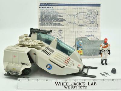 Cobra Wolf W/ Ice Viper Complete 1987 GI Joe ARAH Hasbro Action Figure Vintage