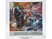 Metroplex Insert Poster Glow In The Dark 1986 G1 Transformers Vintage