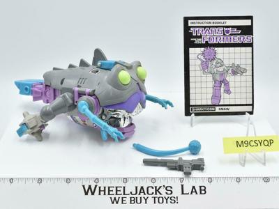 Gnaw Sharkticon 100% Complete 1986 Vintage Hasbro G1 Transformers Action Figure