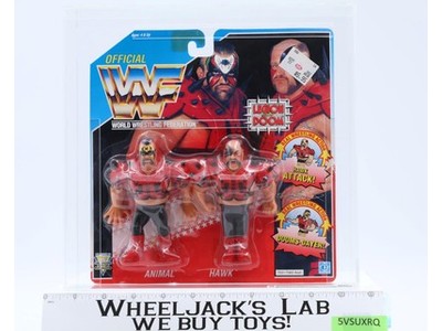 Legion of Doom Hawk & Animal CAS GRADED 80 80/90/95 WWF Tag Teams Hasbro NEW