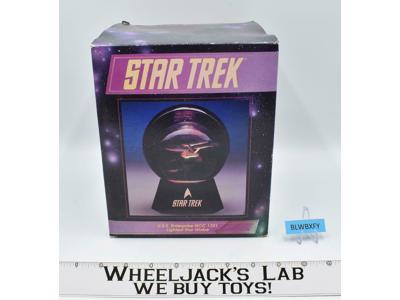 U.S.S. Enterprise Lighted Snow Globe Works Star Trek 1992 Paramount Pictures MIB