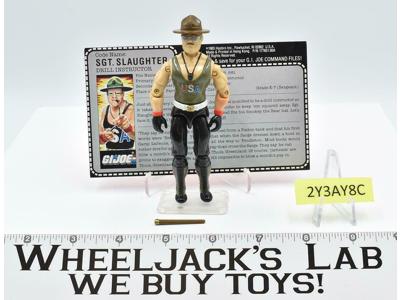 Sgt. Slaughter MAIL AWAY RED BACK Complete GI Joe V1 ARAH Vintage Hasbro 1986