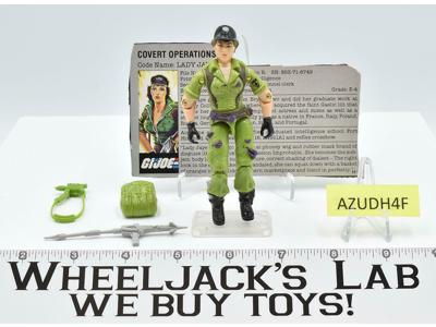 Lady Jaye V1 100% Complete 1985 GI Joe Vintage Hasbro Action Figure