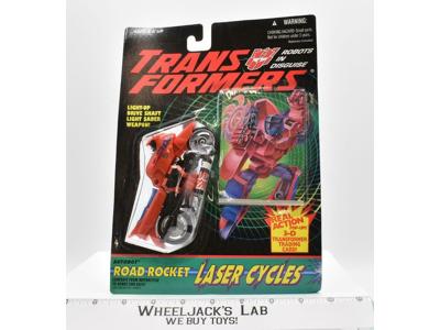 G2 Road Rocket Laser Cycles Autobot 1994 MOSC Hasbro Transformers Action Figure