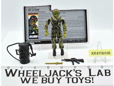 Hit &amp; Run V1 100% Complete 1988 GI Joe ARAH Vintage Hasbro Action Figure