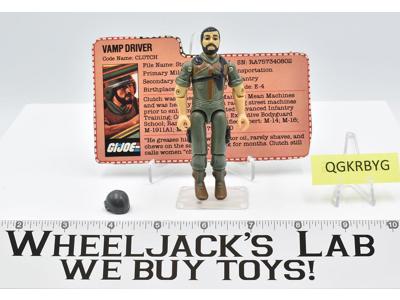 Clutch Swivel Arm V1 100% Complete 1983 GI Joe ARAH Vintage Hasbro Figure