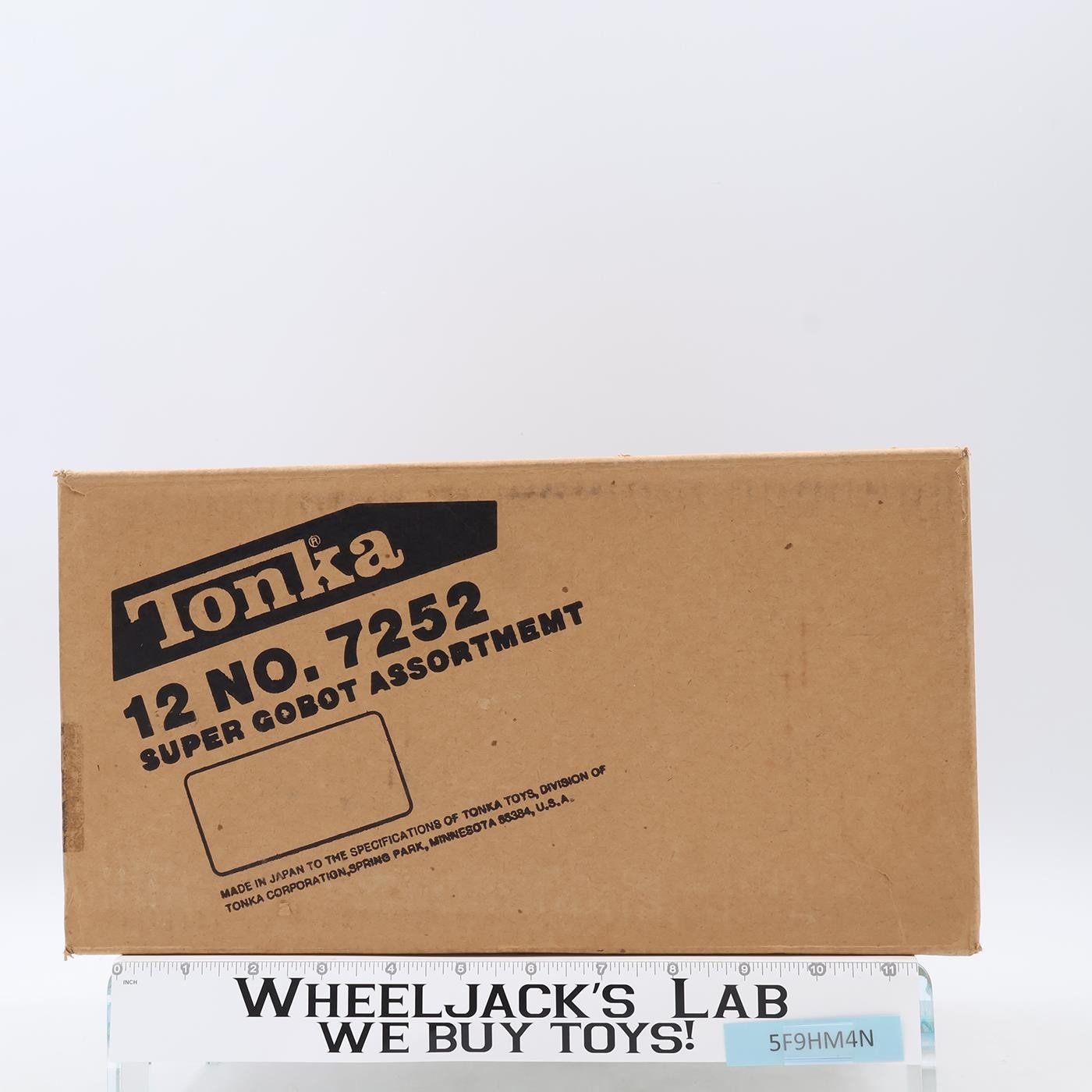 12 No.7252 Super Gobot Assortment EMPTY MAILER BOX 1980s Tonka Vintage