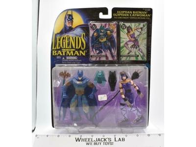 Egyptian Batman &amp; Egytian Catwoman MOSC Legends of Batman Kenner 1995 Figure