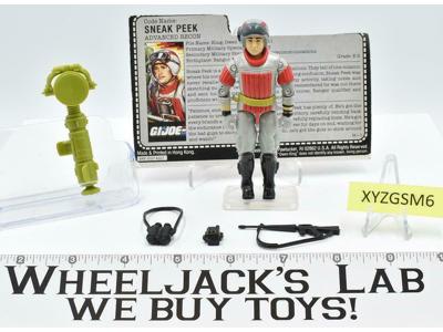 Sneak Peek V1 1987 GI Joe ARAH Vintage Hasbro Action Figure