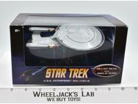 USS Enterprise NCC-1701-D Die Cast Metal 2008 Mattel Figure W/Display Stand