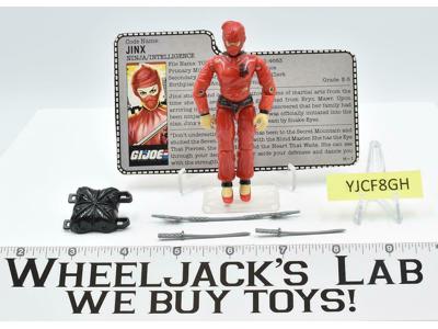 Jinx V1 100% Complete 1987 GI Joe ARAH Vintage Hasbro Action Figure