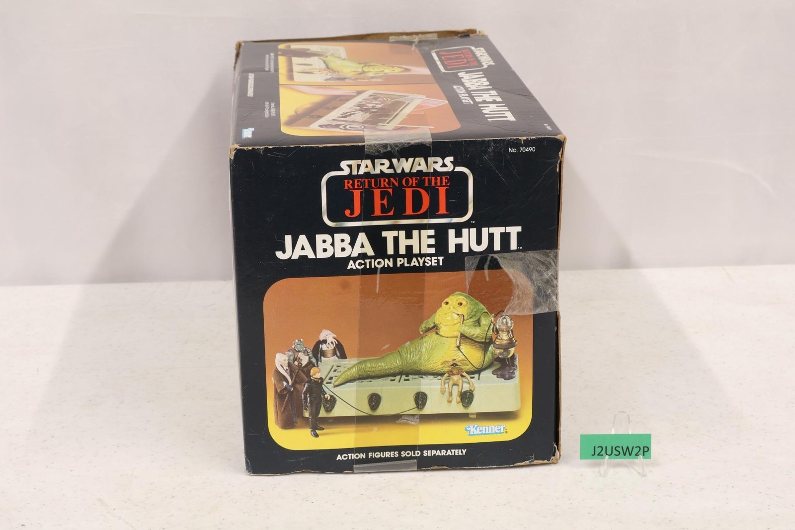 Jabba the Hutt Action Playset Complete W/ Box & Insert Star Wars 1983 Kenner