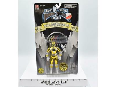 Yellow Ranger Movie Edition NEW MOSC Mighty Morphin Power Rangers 1995 Bandai