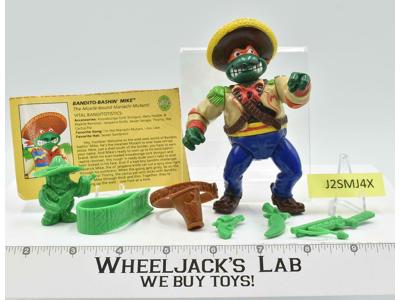 Bandito-Bashin' Mike 100% Complete Teenage Mutant Ninja Turtle 1992 Playmates
