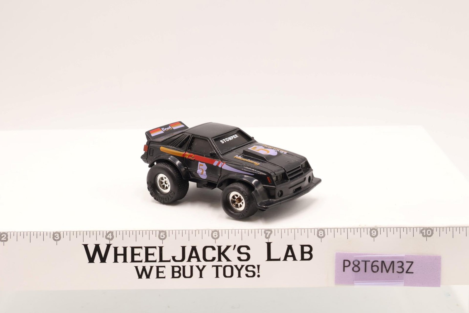 Black Ford Mustang #5 Speedster 4x4 Stomper 1980's Schaper Toys WORKS