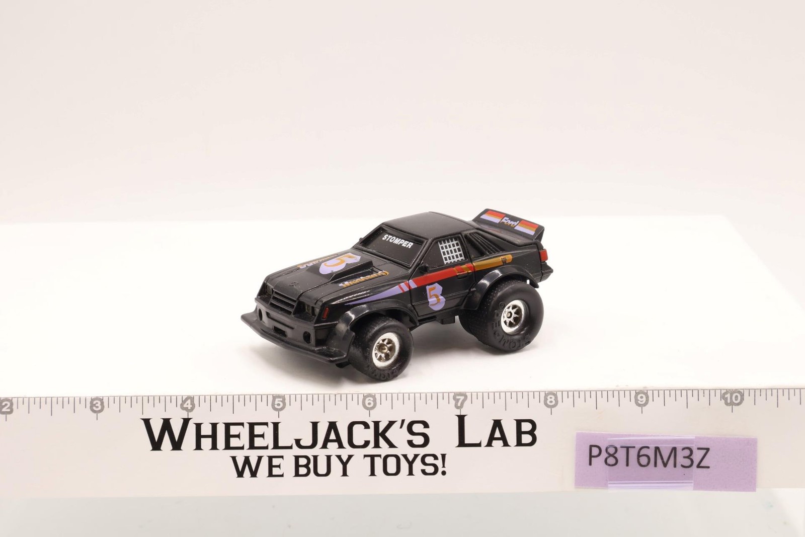 Black Ford Mustang #5 Speedster 4x4 Stomper 1980's Schaper Toys WORKS