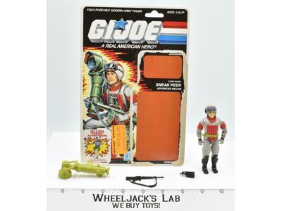 Sneak Peek V1 W CARD 1987 GI Joe Hasbro Vintage Action Figure