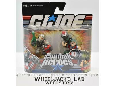 Firefly &amp; SGT. Bazooka G.I. Joe Combat Heroes 2008 Hasbro NEW MOSC SEALED