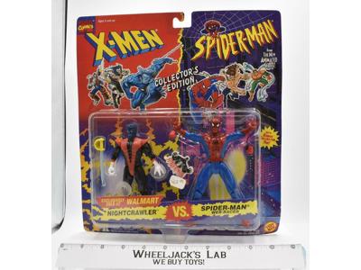 Nightcrawler VS Spider-Man X-Men Spider-Man Collector's Edition 1994 Toybiz MOSC