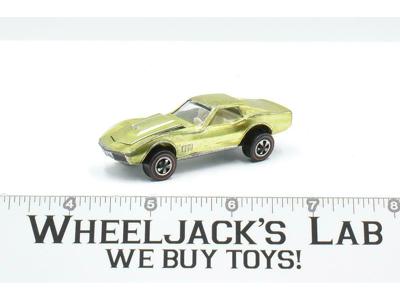 Custom Corvette Lime 1968 Redline Hot Wheels Mattel Vintage RL