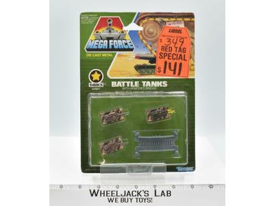 Battle Tanks W/Armored Bridge 1989 V-ROCS Mega Force MOSC Action Figure