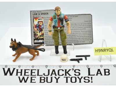 Law &amp; Order V1 100% Complete 1987 GI Joe ARAH Hasbro Vintage Action Figure