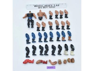 Lot of Remco AWA 6" Wrestling 1980's Vintage Action Figure Parts