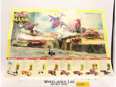 MASK M.A.S.K. Slingshot Instruction Manual Booklet Poster Kenner