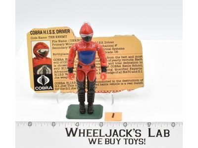 Cobra H.I.S.S. Driver #1 V1 100% Complete 1983 GI Joe ARAH Hasbro Action Figure