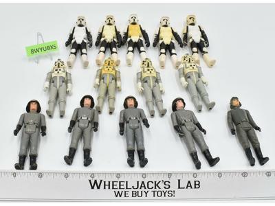 Lot #8 Of 14 Biker Scout AT-At Drivers Death Commanders Star Wars 1980's Kenner