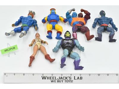 Lot #3 of 6 He-Man Masters Of The Universe Vintage 1980's Mattel Action Figures