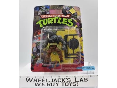 Rocksteady UNPUNCHED NEW MOSC 1988 Teenage Mutant Ninja Turtles Playmates Tmnt