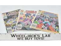 Lot Of 3 Marvel The Transformers Comics 25th Anniversary Vintage 1980's