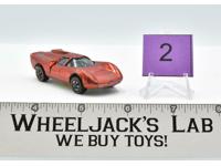 Lola GT70 #2 Red 1968 Redline Hot Wheels Mattel Vintage RL