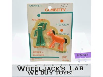 Gumby &amp; Pokey Horse Gumbitty Superflex 1980's Jesco Action Figures MOSC NEW